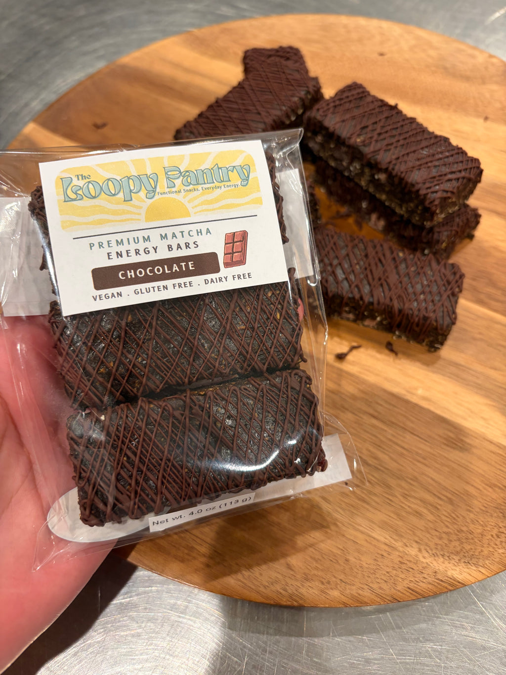 Chocolate Matcha Energy Bars (3-pack)