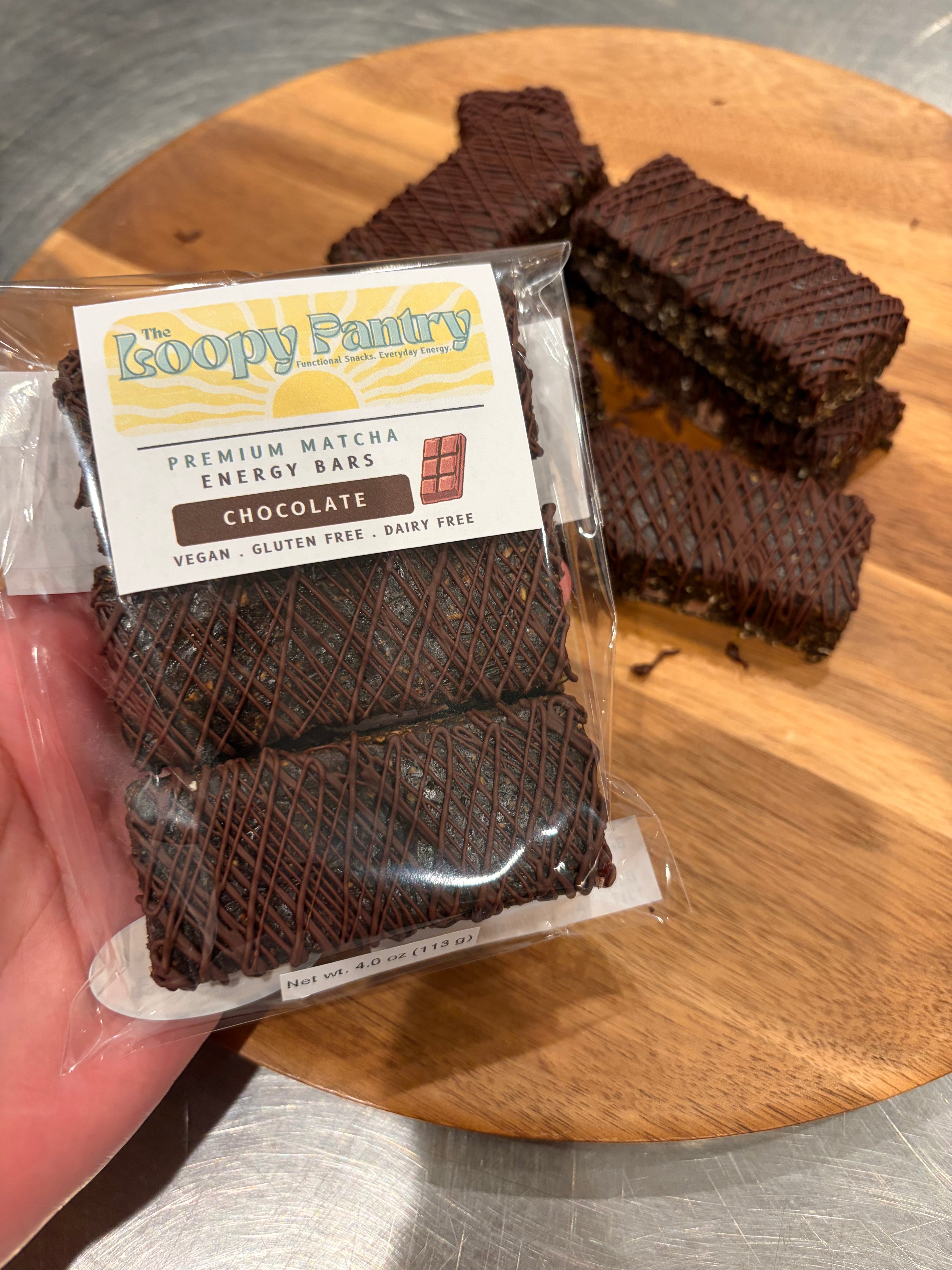 Chocolate Matcha Energy Bars (3-pack)